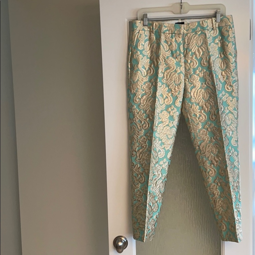 Jacquard cropped pants